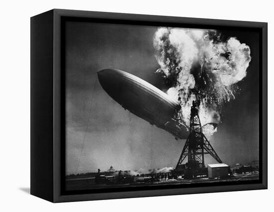 Hindenburg Explosion-Bettmann-Framed Premier Image Canvas