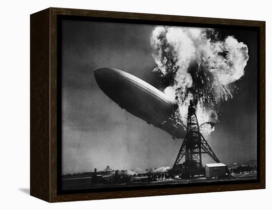 Hindenburg Explosion-Bettmann-Framed Premier Image Canvas