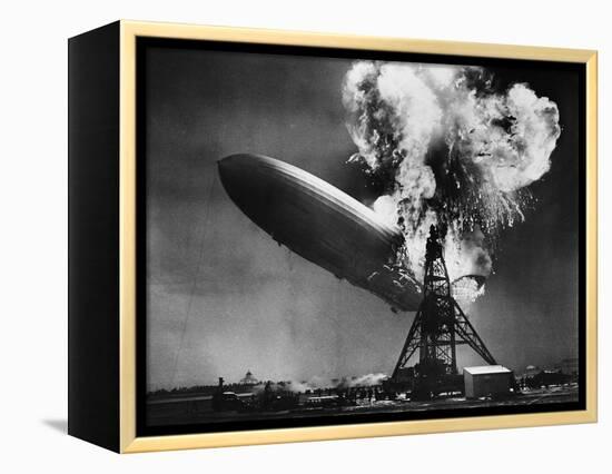 Hindenburg Explosion-Bettmann-Framed Premier Image Canvas