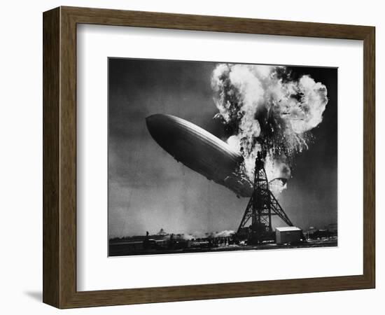 Hindenburg Explosion-Bettmann-Framed Premium Photographic Print