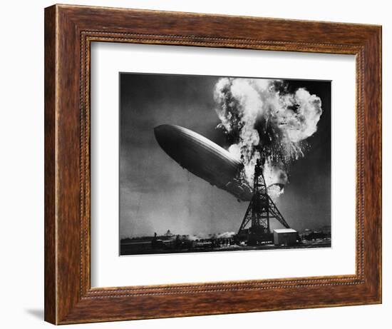 Hindenburg Explosion-Bettmann-Framed Photographic Print