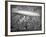 Hindenburg Flying over Manhattan-null-Framed Photographic Print