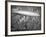 Hindenburg Flying over Manhattan-null-Framed Photographic Print