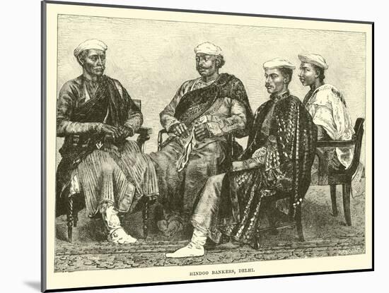 Hindoo Bankers, Delhi-null-Mounted Giclee Print