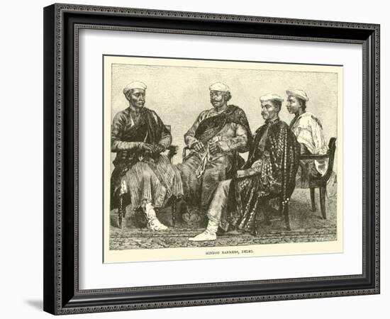 Hindoo Bankers, Delhi-null-Framed Giclee Print