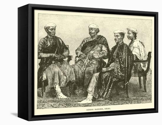 Hindoo Bankers, Delhi-null-Framed Premier Image Canvas