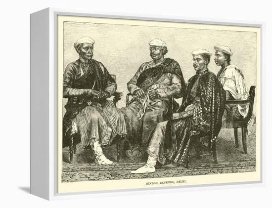 Hindoo Bankers, Delhi-null-Framed Premier Image Canvas