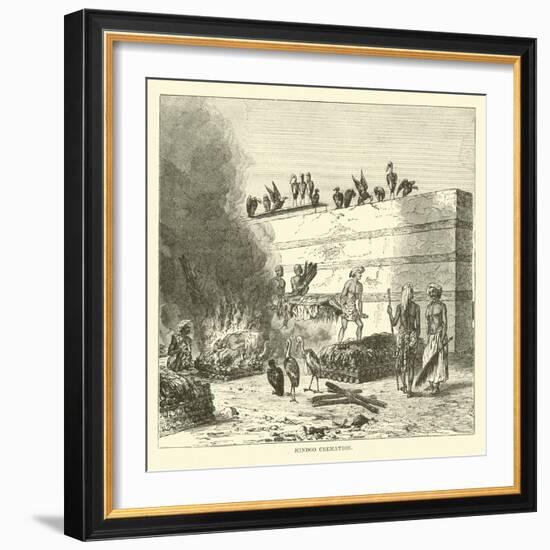 Hindoo Cremation-null-Framed Giclee Print