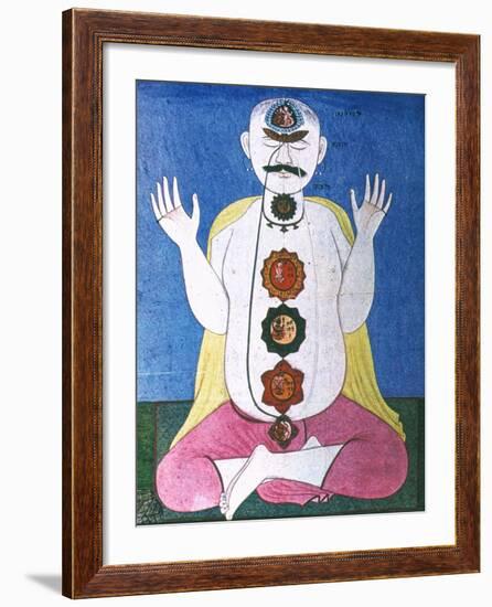 Hindu Chakras Wheels-null-Framed Giclee Print