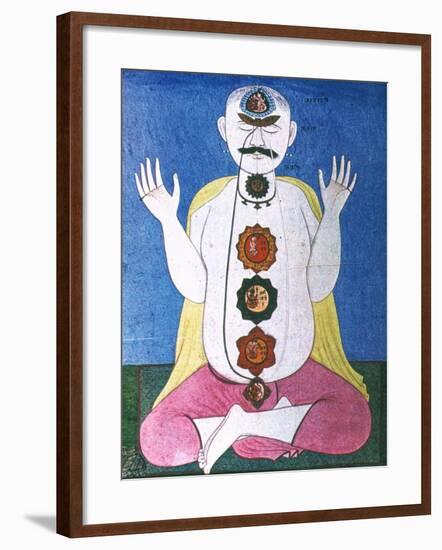 Hindu Chakras Wheels-null-Framed Giclee Print