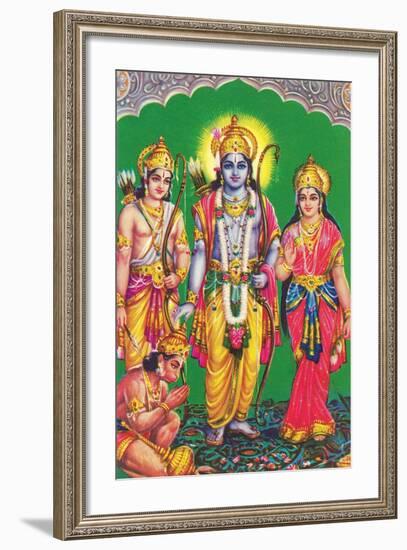 Hindu Deities-null-Framed Art Print