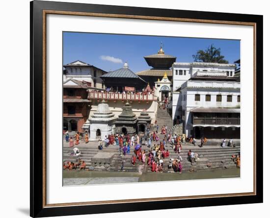 Hindu Festival, Pashupatinath Temple, Kathmandu, Nepal-Ethel Davies-Framed Photographic Print