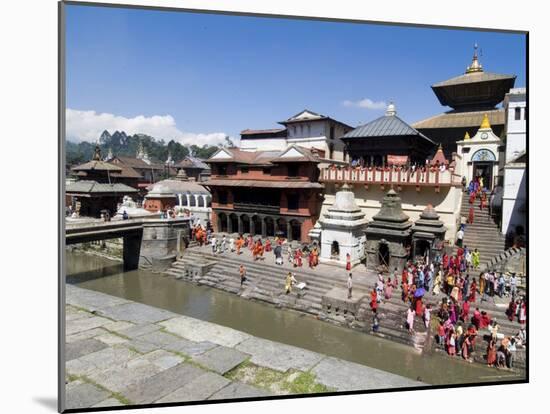 Hindu Festival, Pashupatinath Temple, Kathmandu, Nepal-Ethel Davies-Mounted Photographic Print