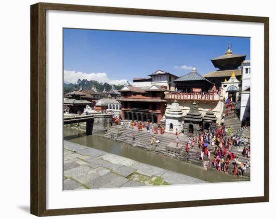 Hindu Festival, Pashupatinath Temple, Kathmandu, Nepal-Ethel Davies-Framed Photographic Print