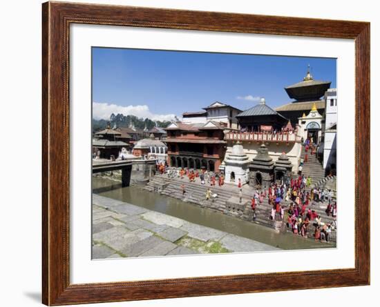 Hindu Festival, Pashupatinath Temple, Kathmandu, Nepal-Ethel Davies-Framed Photographic Print