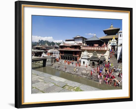 Hindu Festival, Pashupatinath Temple, Kathmandu, Nepal-Ethel Davies-Framed Photographic Print