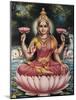 Hindu Goddess Srhi Sentamarai Laximi, Wife of Vishnu-null-Mounted Art Print