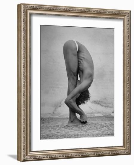 Hindu Man Practicing Yoga-Eliot Elisofon-Framed Photographic Print