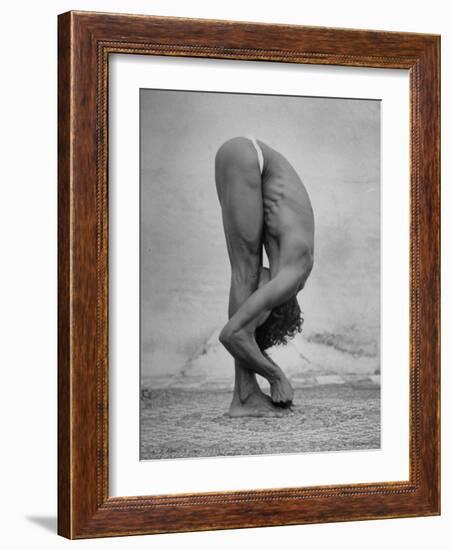 Hindu Man Practicing Yoga-Eliot Elisofon-Framed Photographic Print