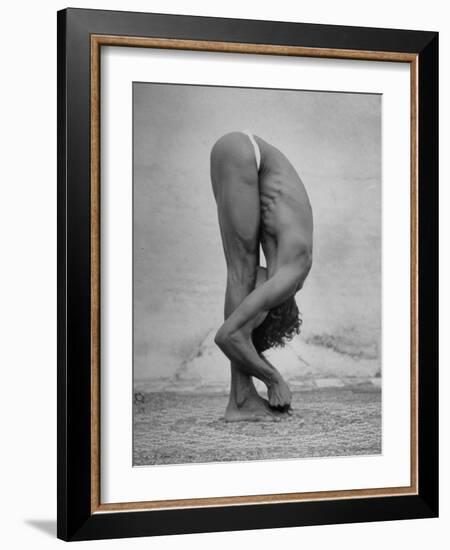 Hindu Man Practicing Yoga-Eliot Elisofon-Framed Photographic Print