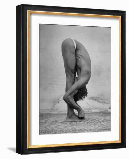 Hindu Man Practicing Yoga-Eliot Elisofon-Framed Photographic Print