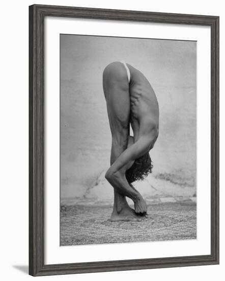 Hindu Man Practicing Yoga-Eliot Elisofon-Framed Photographic Print