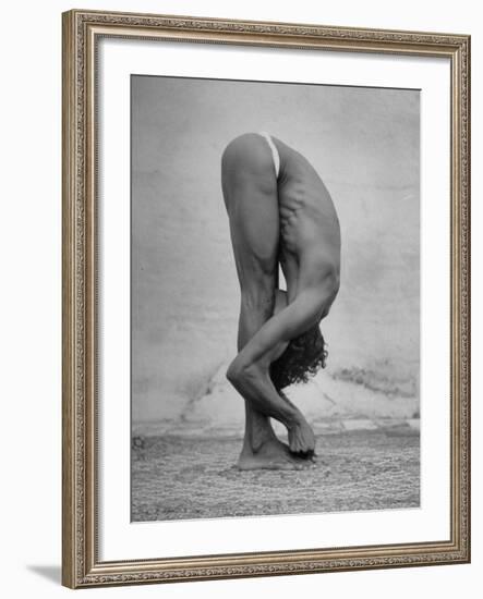 Hindu Man Practicing Yoga-Eliot Elisofon-Framed Photographic Print