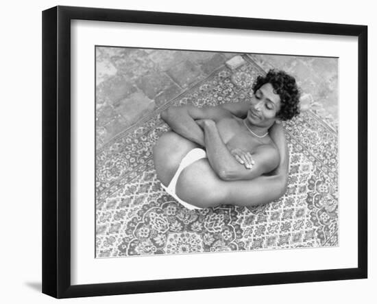 Hindu Man Practicing Yoga-Eliot Elisofon-Framed Photographic Print