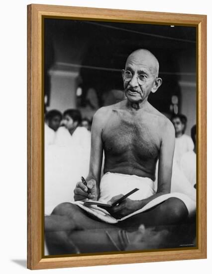 Hindu Nationalist Leader Mohandas Gandhi-null-Framed Premier Image Canvas