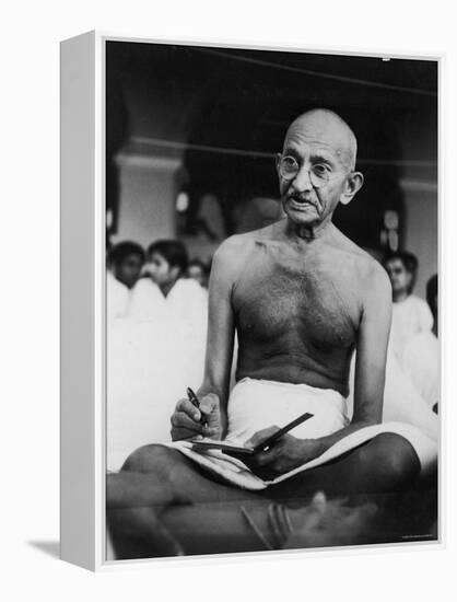 Hindu Nationalist Leader Mohandas Gandhi-null-Framed Premier Image Canvas