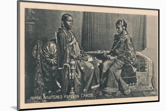 'Hindu Nautches Playing Cards', c1910-Unknown-Mounted Photographic Print