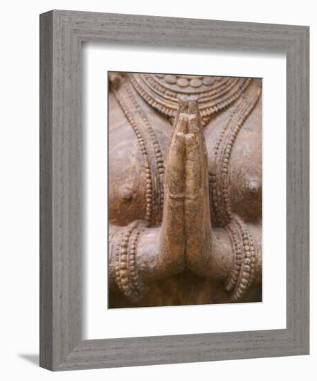 Hindu Sculpture, Bhubaneswar, Orissa, India-Keren Su-Framed Photographic Print