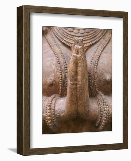 Hindu Sculpture, Bhubaneswar, Orissa, India-Keren Su-Framed Photographic Print