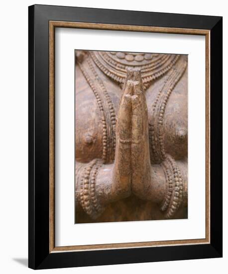 Hindu Sculpture, Bhubaneswar, Orissa, India-Keren Su-Framed Photographic Print