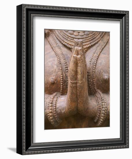 Hindu Sculpture, Bhubaneswar, Orissa, India-Keren Su-Framed Photographic Print