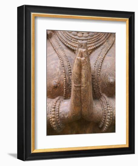 Hindu Sculpture, Bhubaneswar, Orissa, India-Keren Su-Framed Photographic Print