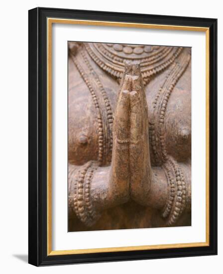 Hindu Sculpture, Bhubaneswar, Orissa, India-Keren Su-Framed Photographic Print