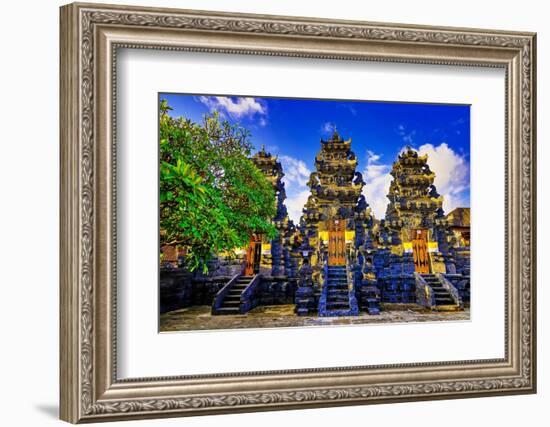 Hindu Temple at Batu Bolong, Bali, Indonesia-Greg Johnston-Framed Photographic Print