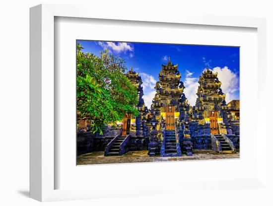 Hindu Temple at Batu Bolong, Bali, Indonesia-Greg Johnston-Framed Photographic Print