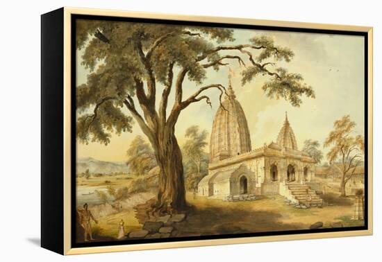 Hindu Temple at Sambatpur in Orissa, India-null-Framed Premier Image Canvas