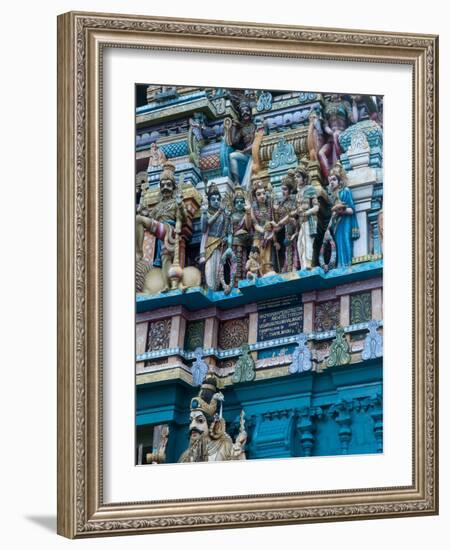 Hindu Temple Exterior, Colombo, Sri Lanka, Asia-Kim Walker-Framed Photographic Print