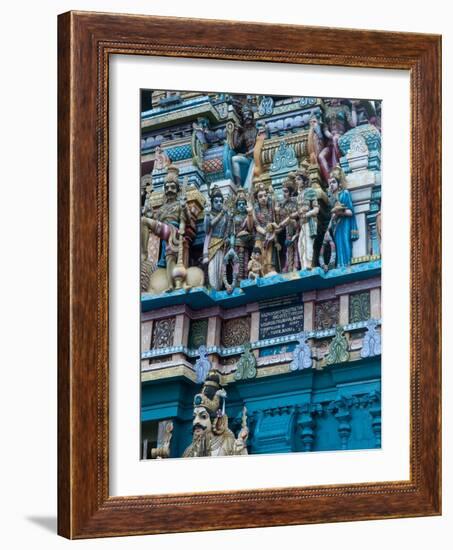 Hindu Temple Exterior, Colombo, Sri Lanka, Asia-Kim Walker-Framed Photographic Print