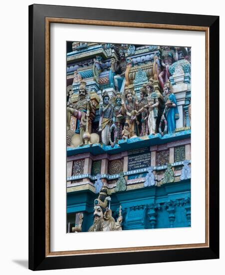 Hindu Temple Exterior, Colombo, Sri Lanka, Asia-Kim Walker-Framed Photographic Print