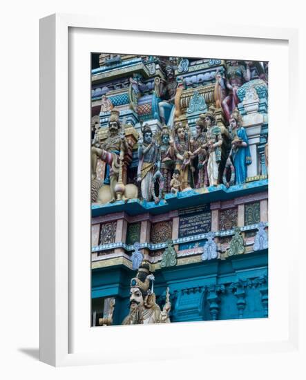 Hindu Temple Exterior, Colombo, Sri Lanka, Asia-Kim Walker-Framed Photographic Print