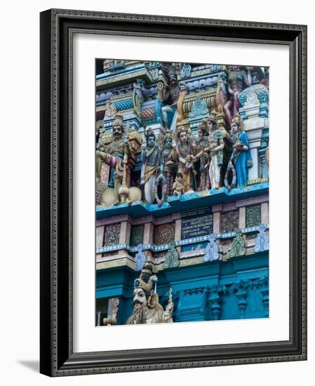 Hindu Temple Exterior, Colombo, Sri Lanka, Asia-Kim Walker-Framed Photographic Print