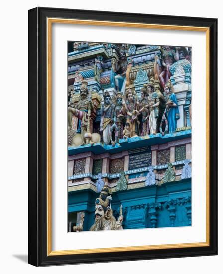 Hindu Temple Exterior, Colombo, Sri Lanka, Asia-Kim Walker-Framed Photographic Print