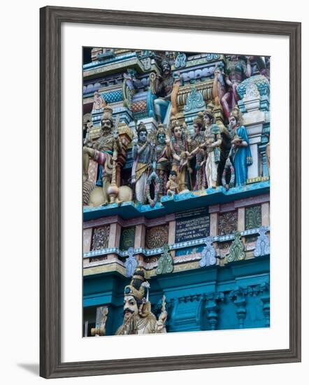 Hindu Temple Exterior, Colombo, Sri Lanka, Asia-Kim Walker-Framed Photographic Print