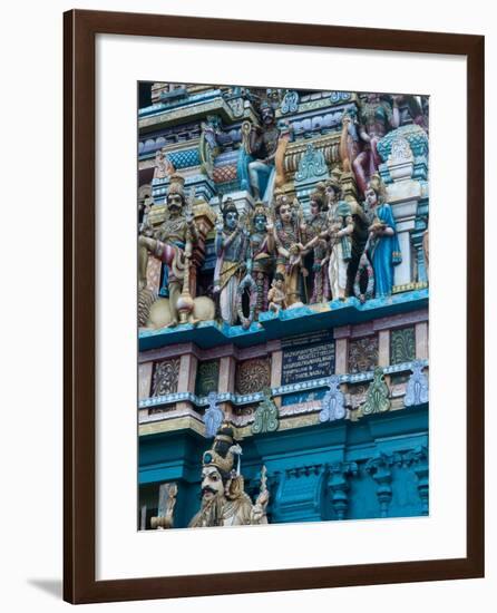 Hindu Temple Exterior, Colombo, Sri Lanka, Asia-Kim Walker-Framed Photographic Print