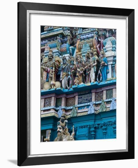 Hindu Temple Exterior, Colombo, Sri Lanka, Asia-Kim Walker-Framed Photographic Print