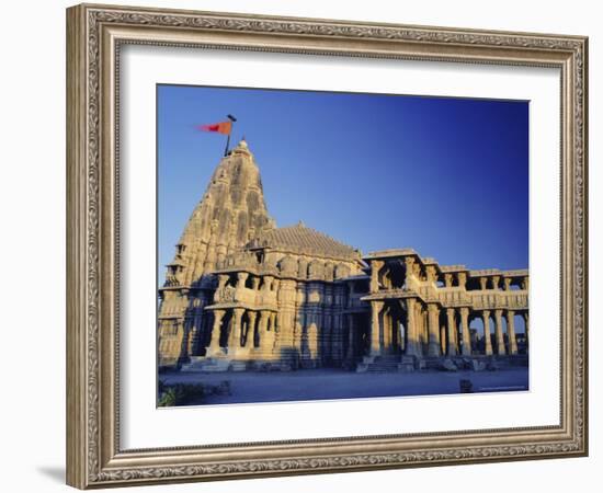 Hindu Temple of Somnath, One of the Twelve Most Sacred Siva Temples, Somnath, Gujarat State, India-John Henry Claude Wilson-Framed Photographic Print